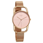 Titan Raga Chic Women's Watch Analog Pink Dial Rose Gold Mesh Band, 2696WM01