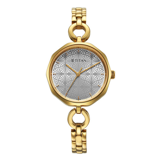 Titan, Women, Analog, Watch, Silver Dial, Stainless steel Strap, 2702YM01