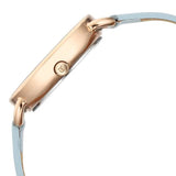 Titan Women's Quartz Analog Watch Gradient Mother of Pearl Blue Dial With Leather Strap, 2705WL01