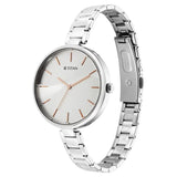 Titan Purple Stackables Quartz Analog Two Toned Dial Stainless Steel Strap Watch for Women 2714SM01