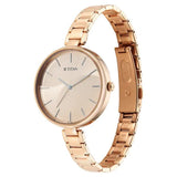 Titan Purple Stackables Women's Watch Analog Two-Toned Dial with Rose Gold Stainless Steel Band, 2714WM01