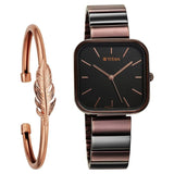 Titan TI-2715KM01 black dial women watch