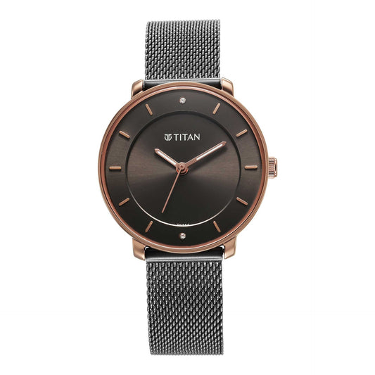Titan, Women, Analog, Watch, Anthracite Dial, 2728KM01