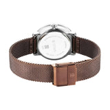 Titan Noir Women's Watch Analog Brown Dial With Brown Mesh Band, 2728KM02
