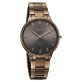 Titan Women's Analog Watch, Brown Dial with Stainless Steel Band, 2734QM05