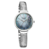 Titan Raga Women's Analog Watch Mother Of Pearl Dial With Silver Stainless Steel Band, 2737SM01