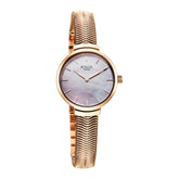 Titan Raga Women's Analog pink dial with Rosegold Stainless Steel Mesh Band, 2737WM01