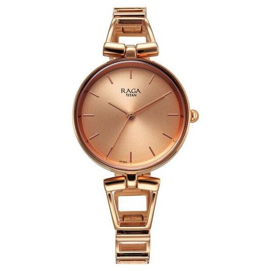 Titan, Women, Analog, Watch, Mother of pearl Dial, Stainless steel Strap, 2747WM01