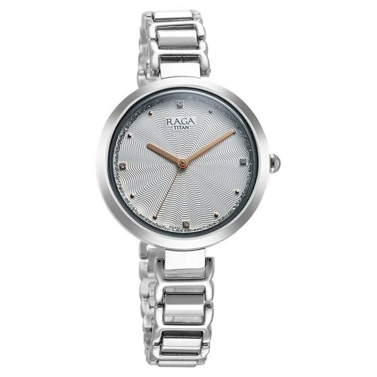 Titan, Men's, Analog Watch, Silver Dial, with Stainless Steel Band, TI-2752SM01