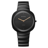 Titan Edge Squircle Quartz Analog Women's Watch With Black Dial and Ceramic Strap,2757NC01