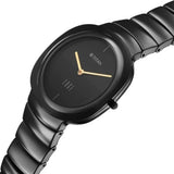 Titan Edge Squircle Unisex Watch Analog in Rich Black Dial with Glossy Ceramic Band, 1841NC01