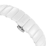 Titan Edge Squircle Quartz Analog Women's Watch with White Dial and Ceramic Strap, 2757QC01
