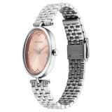 Titan Women's Watch Analog Beige Dial with Silver Stainless Steel Band, 2758SM01