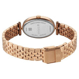 Titan Women's Watch Analog Silver Dial with Rose Gold Stainless Steel Band, 2758WM01