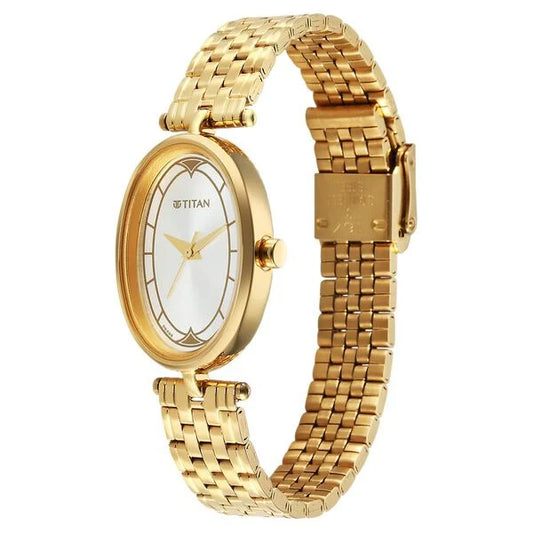 Titan, Men's, Analog Watch, Silver Dial, with Stainless Steel Band, TI-2758YM01