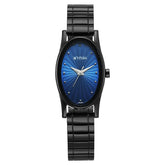 Titan Women's Watch Analog Blue Dial with Black Stainless Steel Band, 2759NM01
