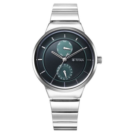 Titan, Men's, Analog Watch, Silver Dial, with Stainless Steel Band, TI-2601SM01