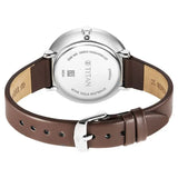 Titan Neo Women's Watch Analog Mother of Pearl Dial with Brown Leather Strap, 2763SL01