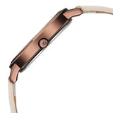 Titan Women's Watch Analog Brown Dial with Beige Leather Strap, 2764QL01