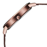 Titan Women's Watch Analog Brown Dial with Brown Mesh Band, 2764QM01