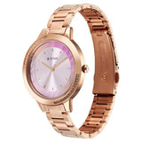 Titan Women's Watch Analog Pink Dial with Rose Gold Stainless Steel Band, 2764WM01