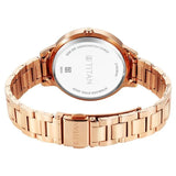 Titan Women's Watch Analog Pink Dial with Rose Gold Stainless Steel Band, 2764WM01