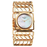 Titan Raga Ethereal Quartz Analog Women's Watch with White Mother Of Pearl Dial and Rose Gold Stainless Steel Strap, 2769WM01