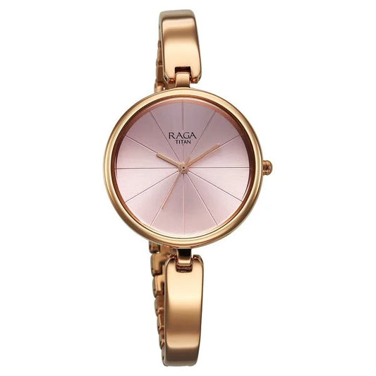Titan, Men's, Analog Watch, Gold Dial, with Stainless Steel Band, TI-2772WM01
