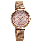 Titan Raga Women's Analog pink dial with Rosegold Stainless Steel Mesh Band, 2737WM01