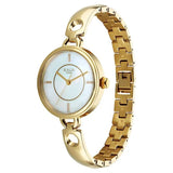 Titan Raga Contempore Quartz Analog Women's Watch with White Mother Of Pearl Dial and Metal Strap,2774YM01