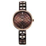 Titan Raga Contempore Quartz Analog Women's Watch with Brown Dial and brown Metal Strap,2775QM01