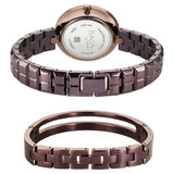 Titan Raga Contempore Quartz Analog Women's Watch with Brown Dial and brown Metal Strap,2775QM01