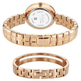 Titan Raga Contempore Quartz Analog Women's Watch with Rose Gold Dial and Metal Strap, 2775WM01