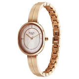 Titan Raga Contempore Quartz Analog Rose Gold Mother Of Pearl Dial Metal Strap Watch For Women,2775WM01