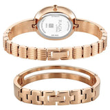 Titan Raga Contempore Quartz Analog Rose Gold Mother Of Pearl Dial Metal Strap Watch For Women,2775WM01
