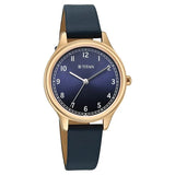 Titan Women's Analog Watch Blue Dial With Blue Leather Strap , 2781WL01