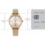 Titan Women's Analog Watch Silver Dial With Beige Leather Strap , 2781WL03