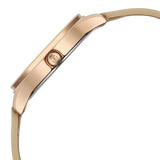 Titan Women's Analog Watch Silver Dial With Beige Leather Strap , 2781WL03