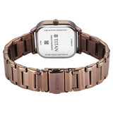 Titan Neo Women's Analog Watch Quartz, Silver Dial with Brown Stainless Steel Band, 2786QM01