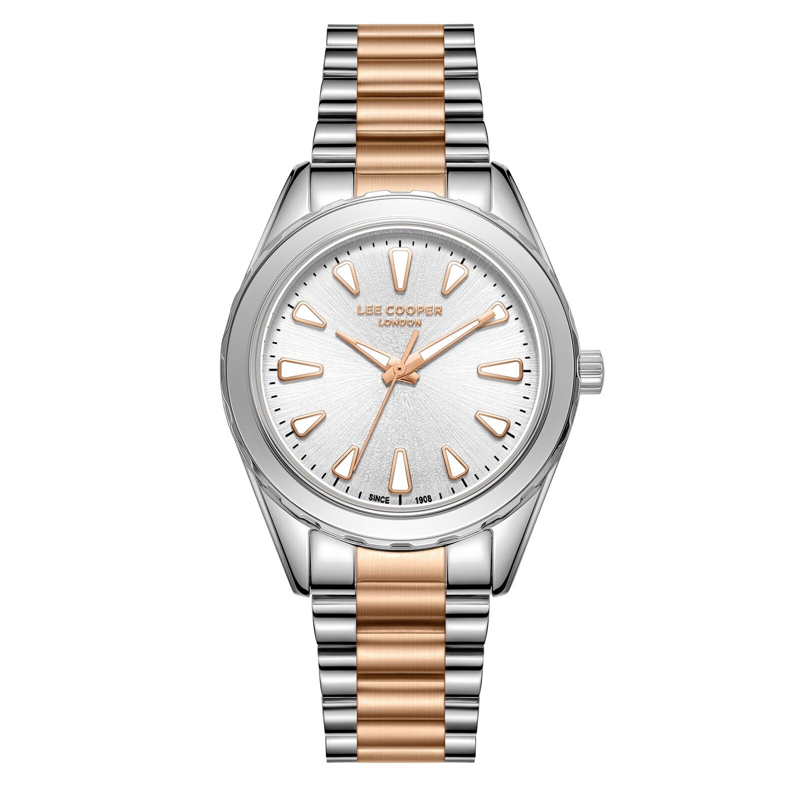 Lee Cooper, Men's, Analog Watch, Silver Dial, with Stainless Steel Band, LE-LC08053.530