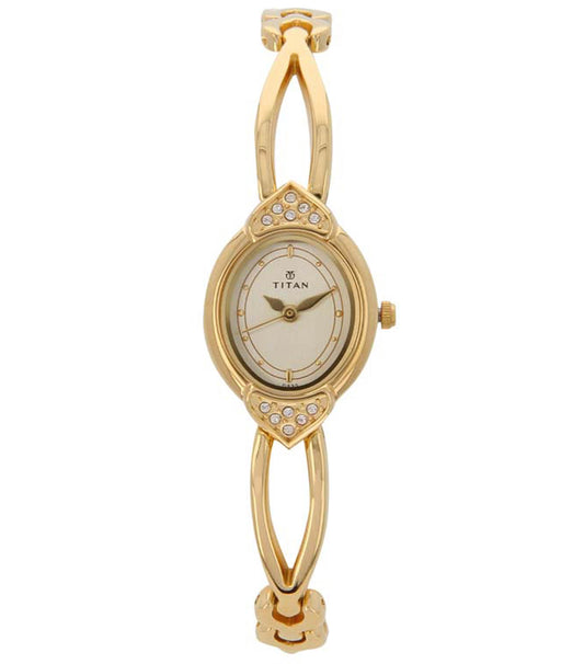 Titan, Women, Analog, Watch, White Dial, 2468YM04