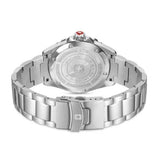 Swiss Military Hanowa Men's Analog Watch Malachite Green Dial with Silver Stainless Steel Bracelet, SMWGH0005804