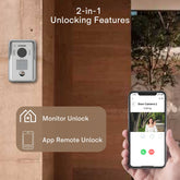 Commax Smart View IP Video Monitor 7" Connectable with PoE Switch + IP Door Bell Camera, CO-CIP-70QPT.CIP-D20YS