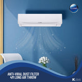 Lloyd 1.5 Ton Split Air Conditioner (AC), 6 Star Rating 18,000 BTU, GOS18B11WACK