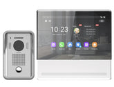 Commax Smart View IP Video Monitor 7" Connectable with PoE Switch + IP Door Bell Camera, CIP-70QPT-W.CIP-D20YS