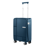 Carlton Globetrotter 55cm 360° 8 Wheel Hard Top Trolley-Blue, GLOBETROTTERT55BLU