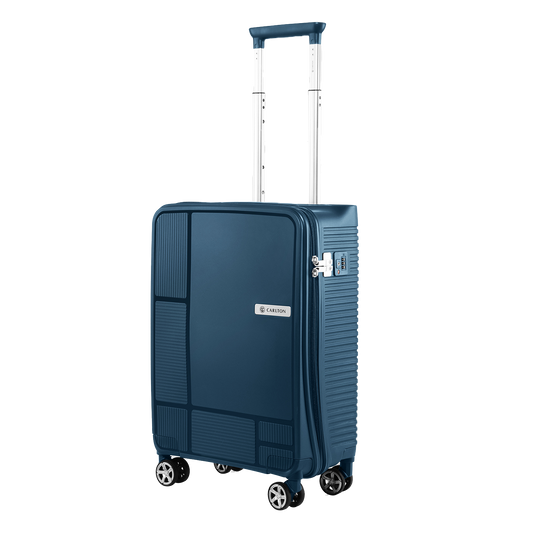 Carlton CA-GLOBETROTTER55BLU 55cm Blue Hard Top Trolley