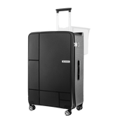 Carlton Globetrotter 79cm 360° 8 Wheel Hard Top Trolley-Black, GLOBETROTTERT79BLK