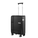 Carlton Globetrotter 55cm 360° 8 Wheel Hard Top Trolley-Black, GLOBETROTTERT55BLK