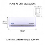 Pearl 2.0 Ton Split Air Conditioner (AC), Super Tropical, 24,000 BTU, EWMA24FC2B3ACXX